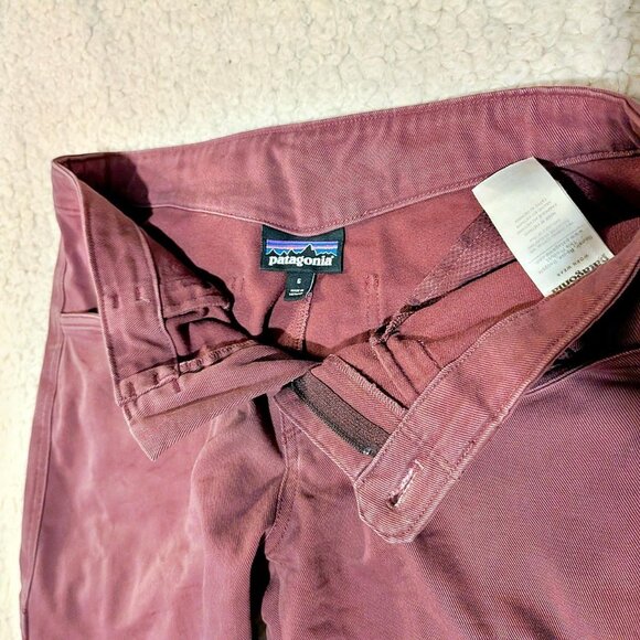 Patagonia Women's Escala Climbing Pants, Burgundy, Size 6 - Picture 6 of 6